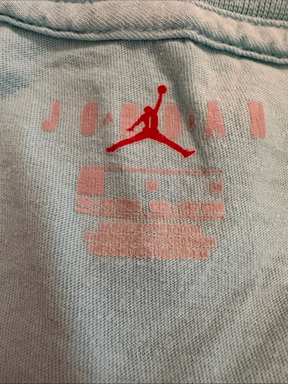Jordan Youth Short Sleeve Tee in Aqua with Black Jumpman Graphic - Picture 2 of 2